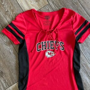 Red and Black Chiefs Women's Top